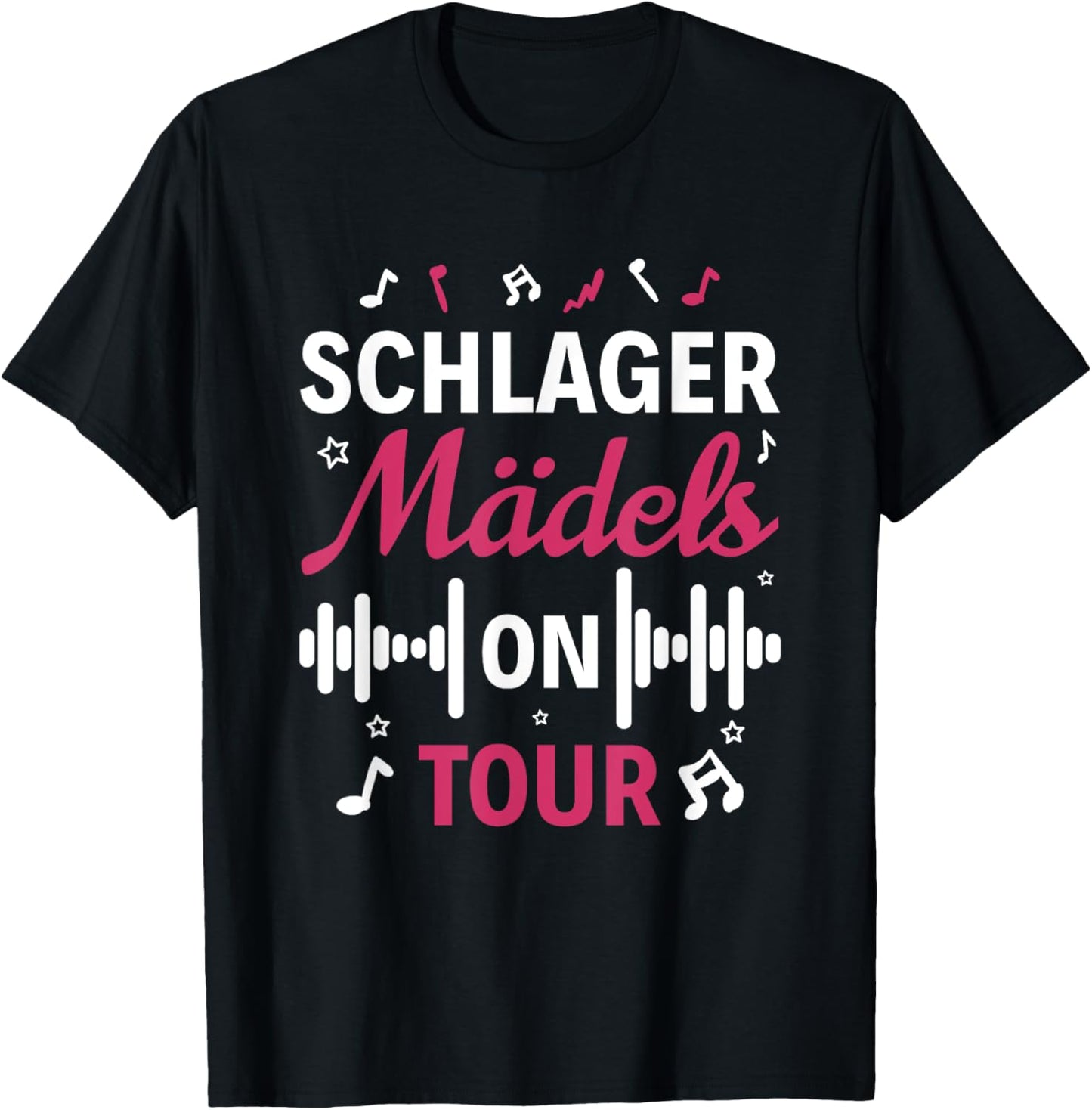 Deutscher Schlager Mädels On Tour T-Shirt - T-Shirt | Black