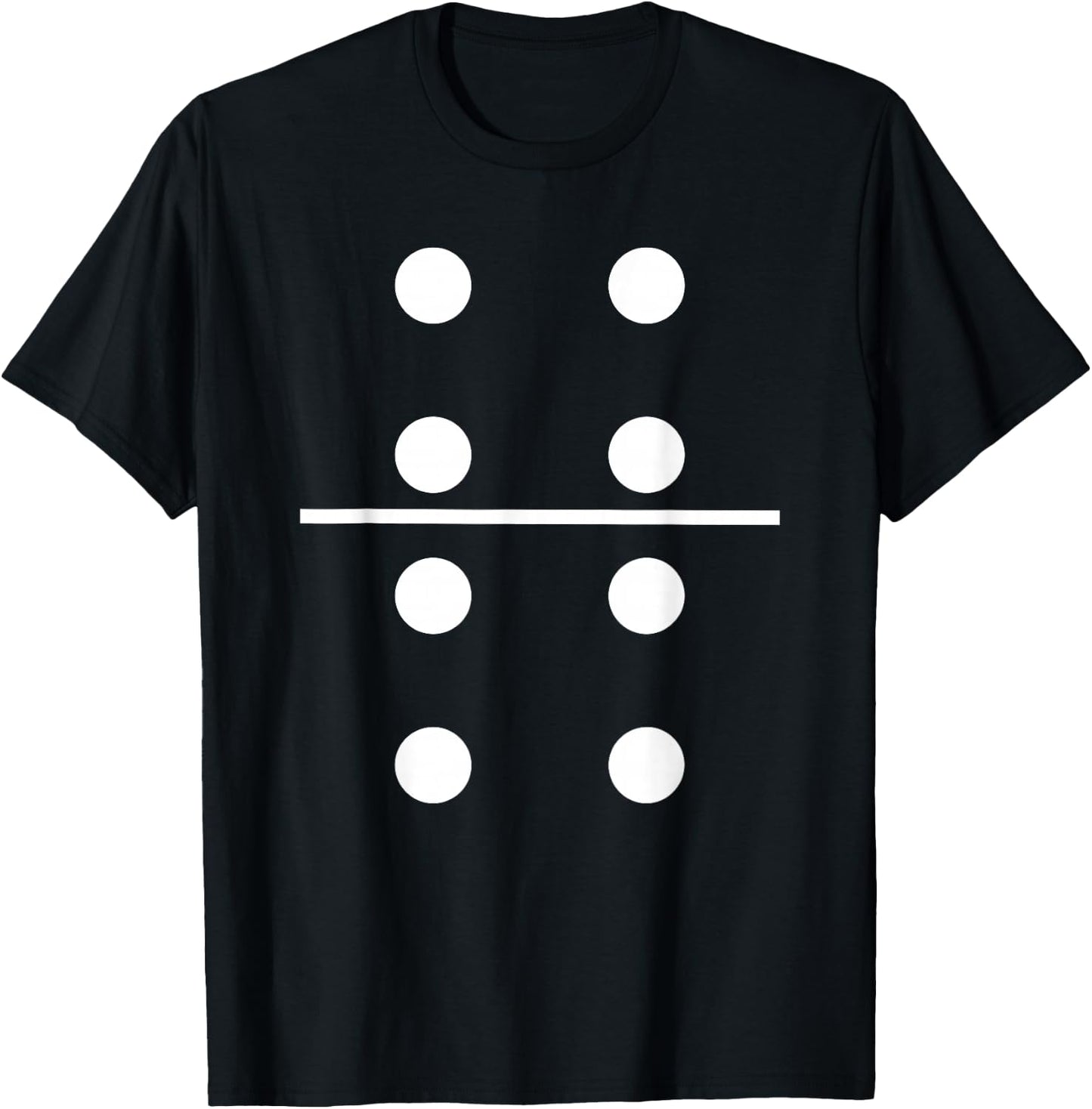 Domino 4 and 4 Matching Halloween Group Costumes 4-4 T-Shirt - T-Shirt | Black