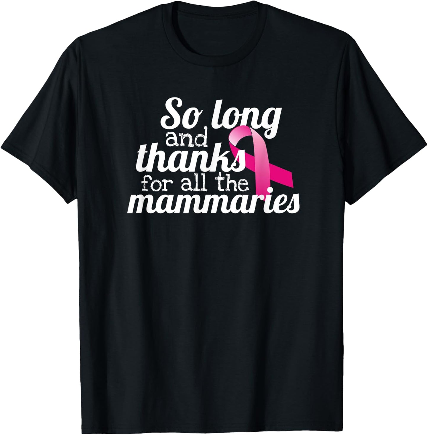 Pun Breast Cancer Survivor Double Mastectomy Gifts T-Shirt - T-Shirt | Black
