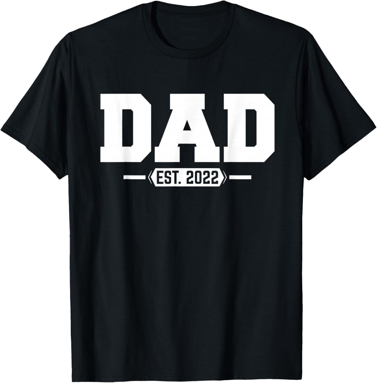 Dad 2022 Dad Established 2022 T-Shirt - T-Shirt | Black