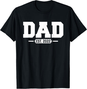 Dad 2022 Dad Established 2022 T-Shirt - T-Shirt | Black