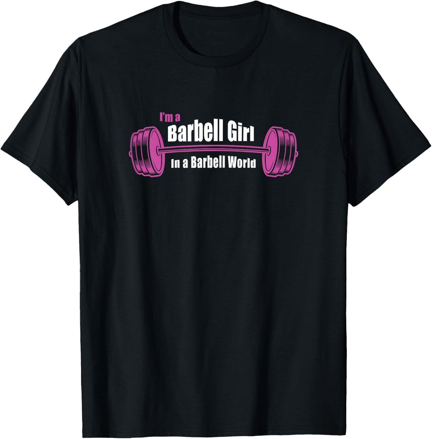 Barbell Girl Strength Training - Funny Workout T-Shirt - T-Shirt | Black