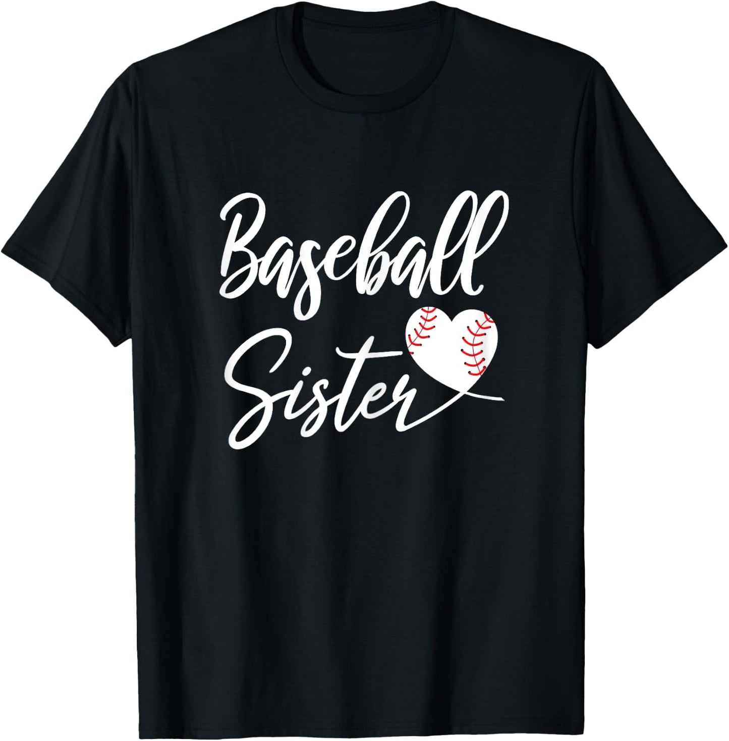 Baseball Sister T-Shirt - T-Shirt | Black