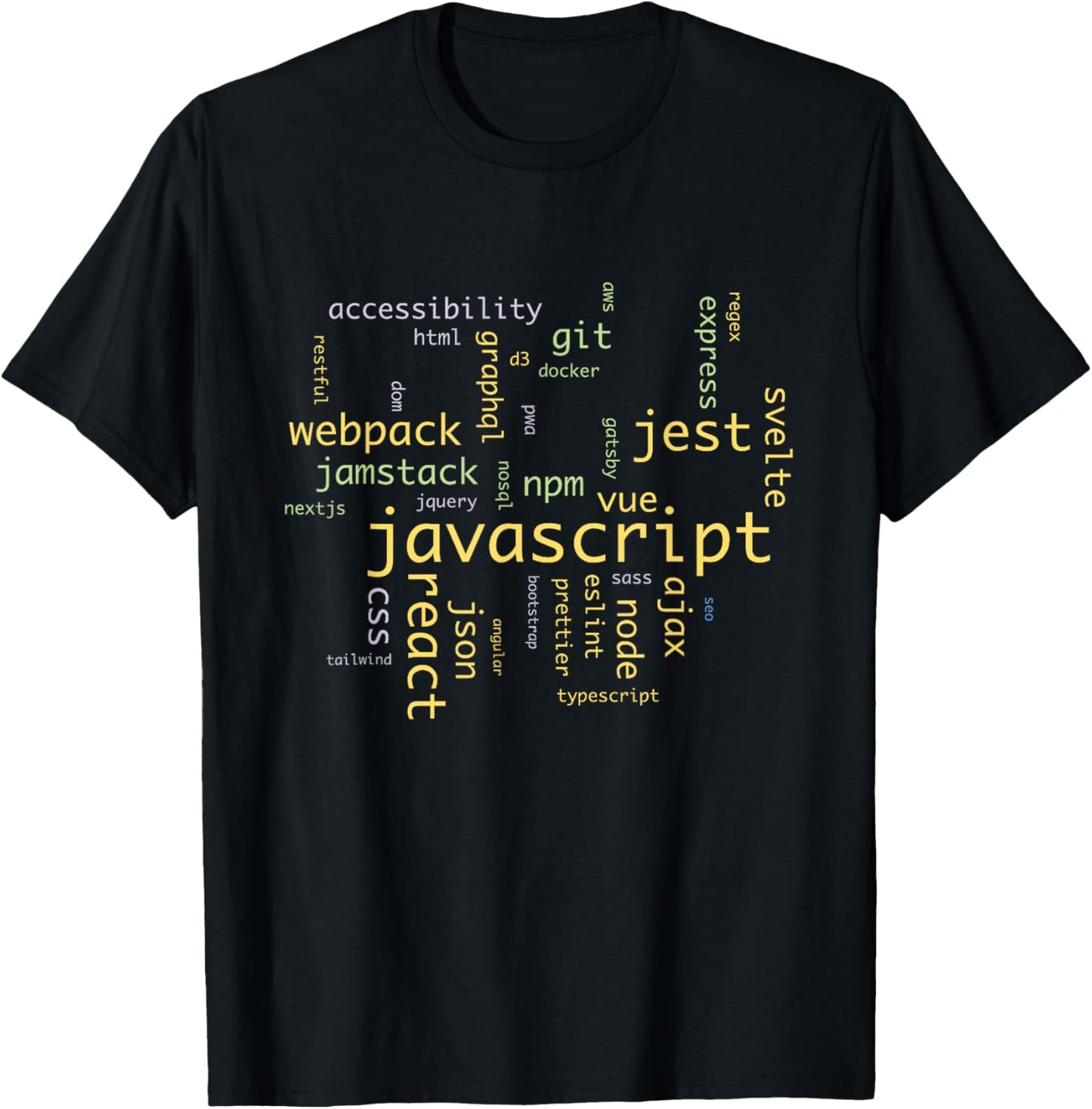 Javascript Software Developer Frontend Engineer T-Shirt - T-Shirt | Black