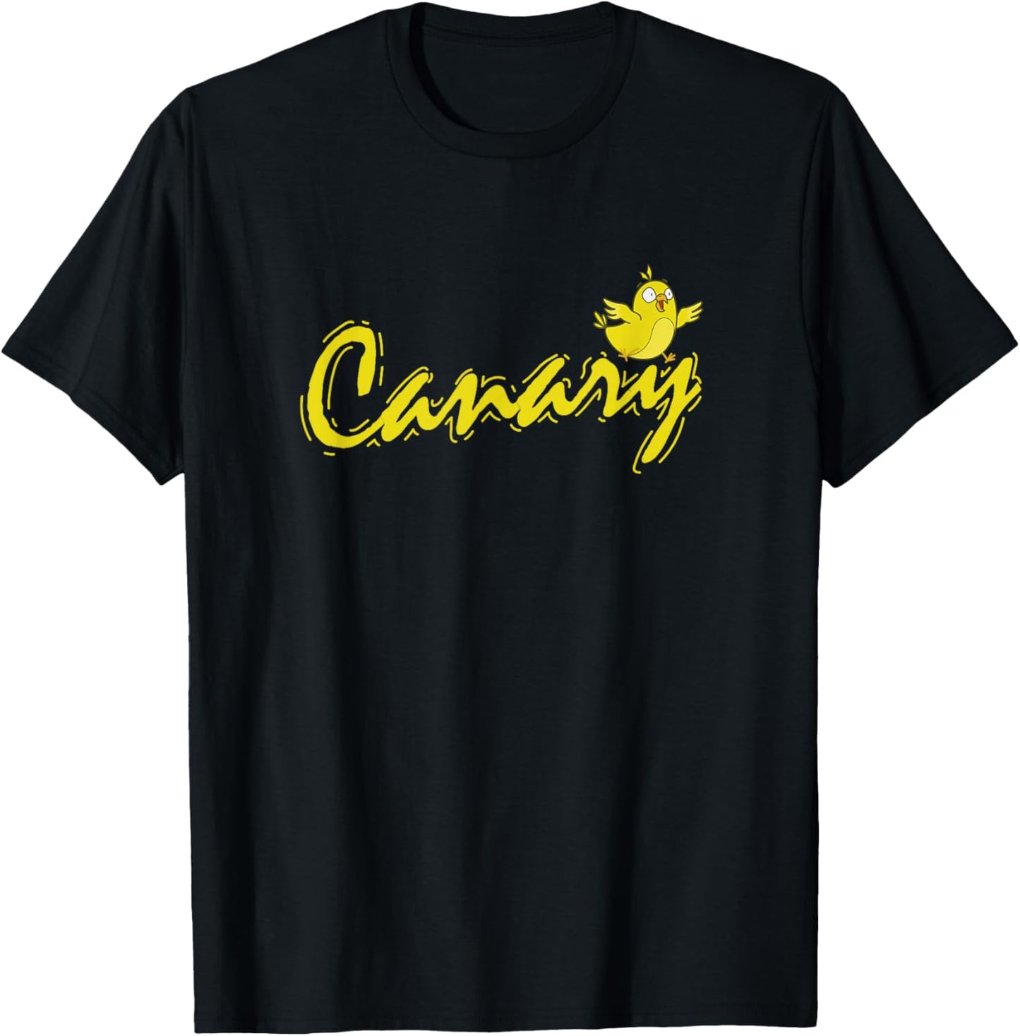 Canary Bird yellow and cute T-Shirt - T-Shirt | Black