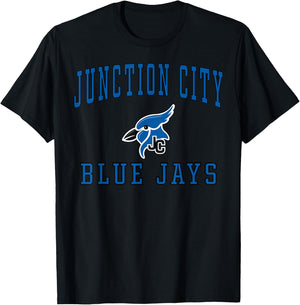Junction City High School Blue Jays C1 T-Shirt - T-Shirt | Black