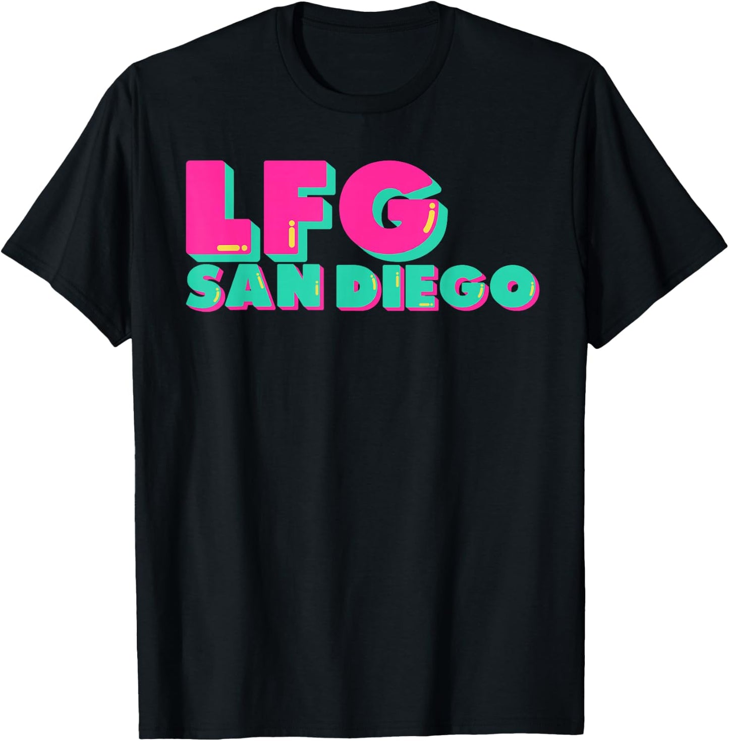 LFGSD Baseball fan San Diego Sports LFG SD T-Shirt - T-Shirt | Black