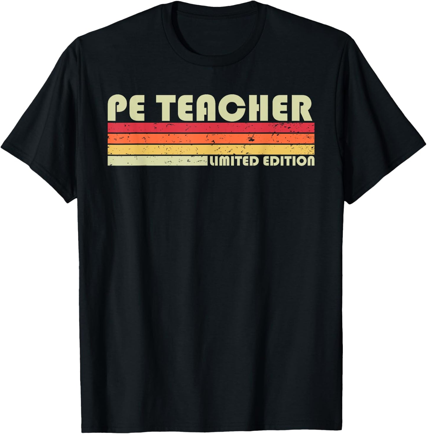 PE Teacher Funny Job Title Profession Birthday Worker Idea T-Shirt - T-Shirt | Black