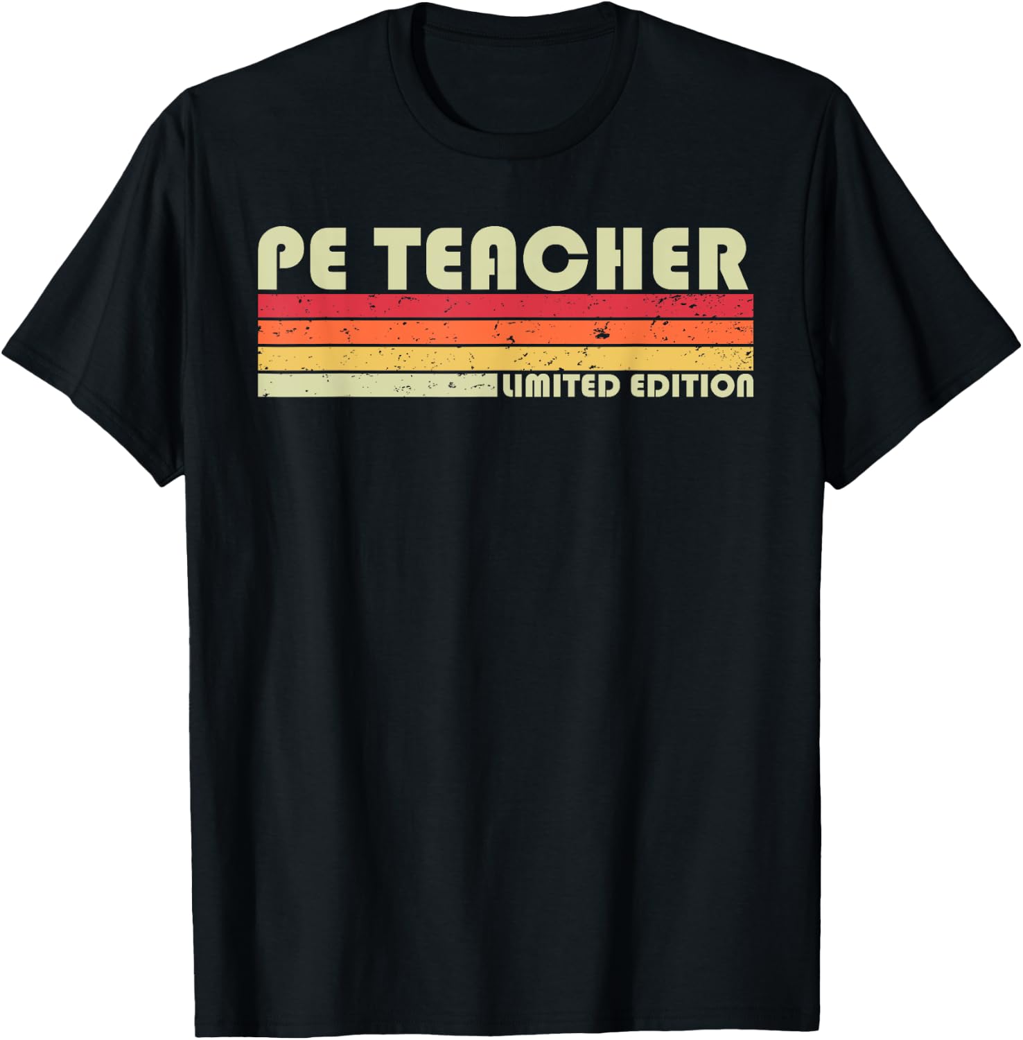 PE Teacher Funny Job Title Profession Birthday Worker Idea T-Shirt - T-Shirt | Black