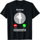 Anime Shirt Funny Anime is Calling Anime Lover Gift T-Shirt - T-Shirt | Black