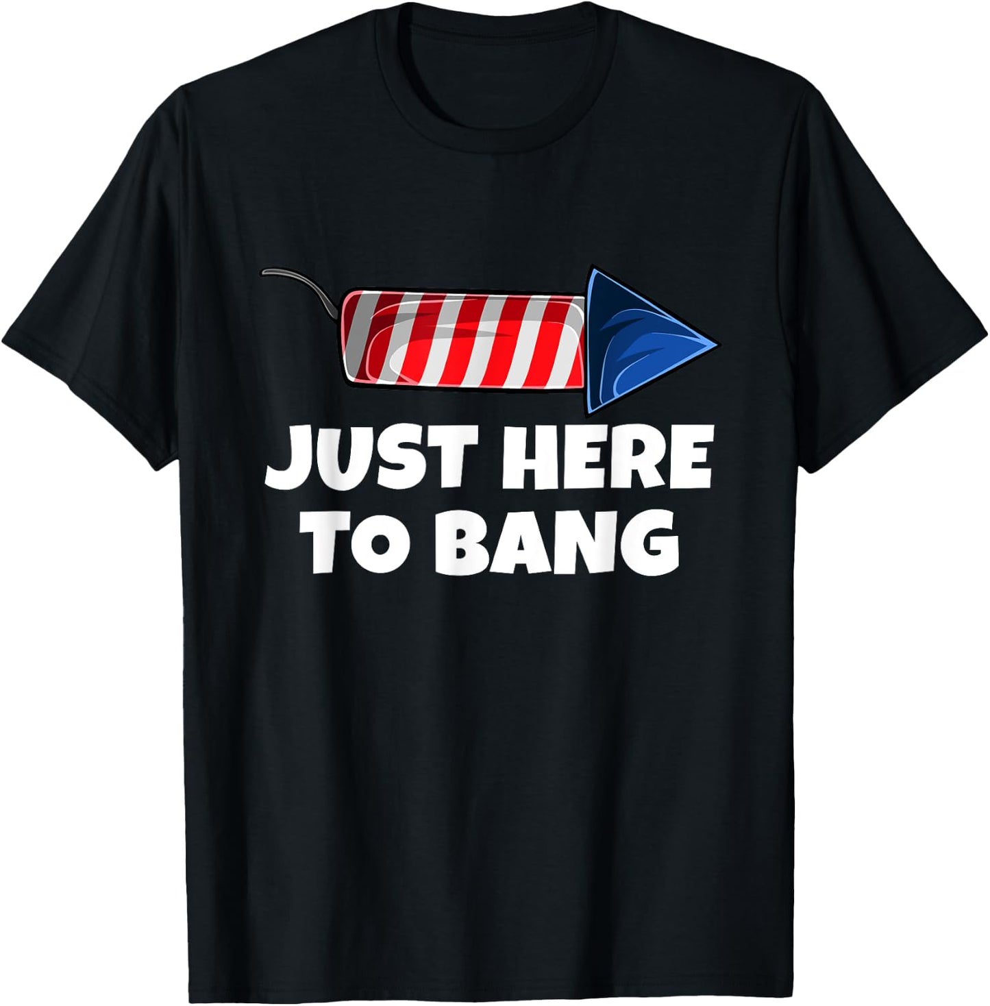 4th July America Firework Patriot USA & T-Shirt - T-Shirt | Black