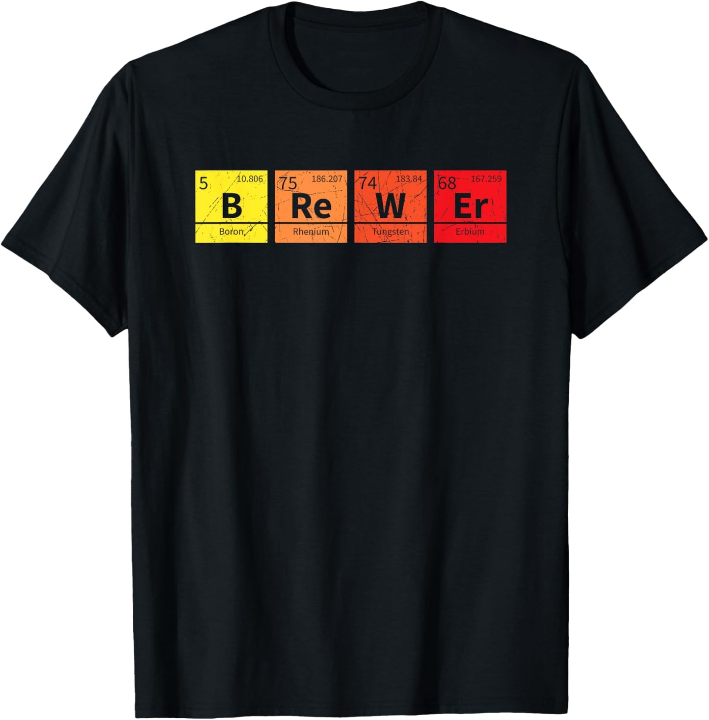 Periodic Brewer Nerd Beer Brewing Gift Brewmaster T-Shirt - T-Shirt | Black