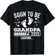 Soon to Be Grandpa 2025 Loading Pregnancy Announcement T-Shirt - T-Shirt | Black
