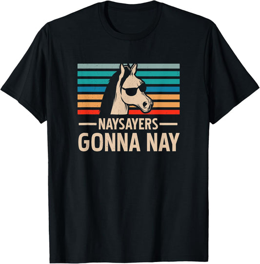 Naysayers Nay Retro T-Shirt - T-Shirt | Black