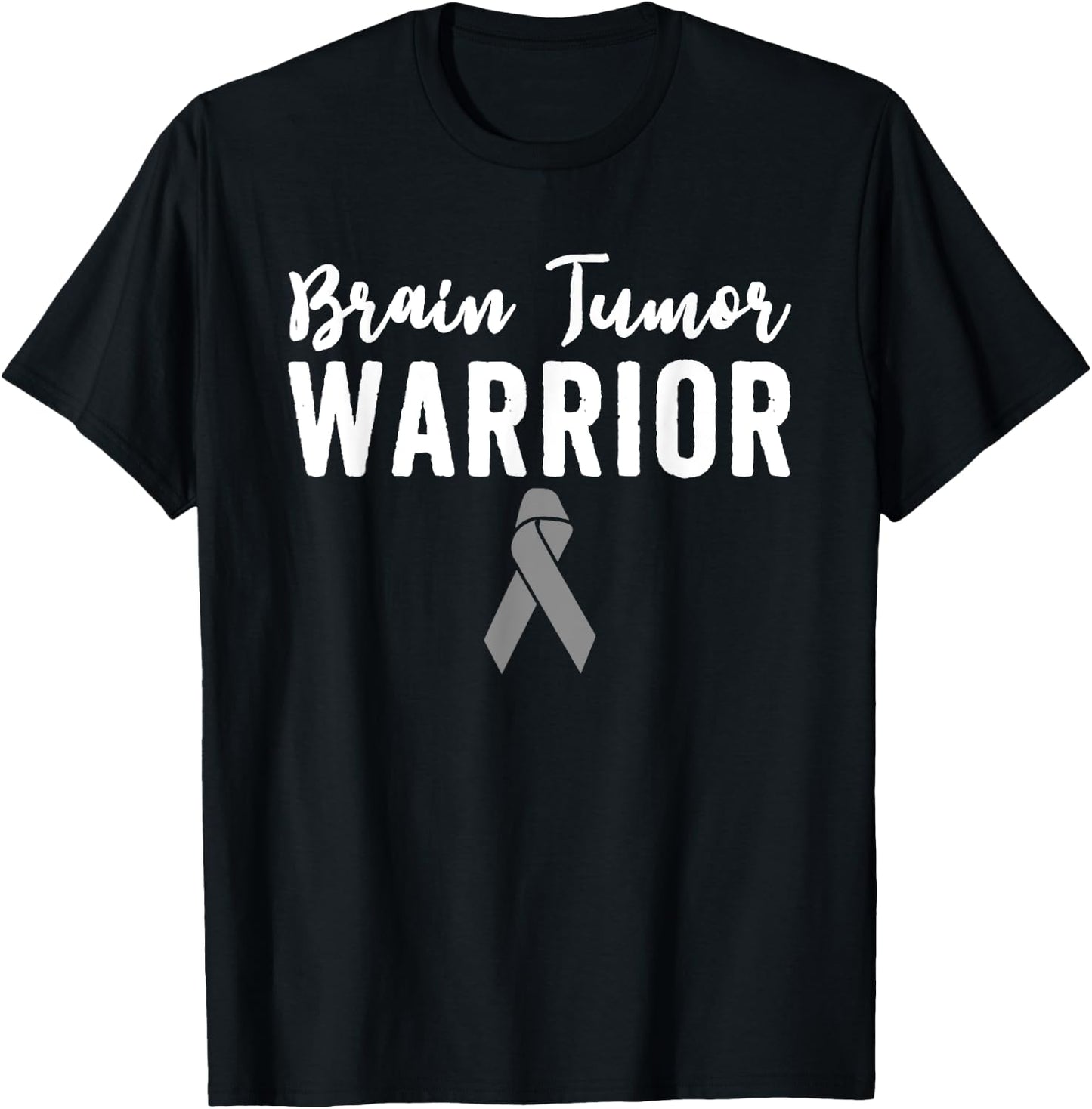 Brain Tumor Awareness T Shirts Warrior Grey Matters Cancer T-Shirt - T-Shirt | Black
