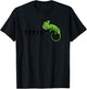 Comma Chameleon Funny 80's Retro Throwback T-Shirt - T-Shirt | Black