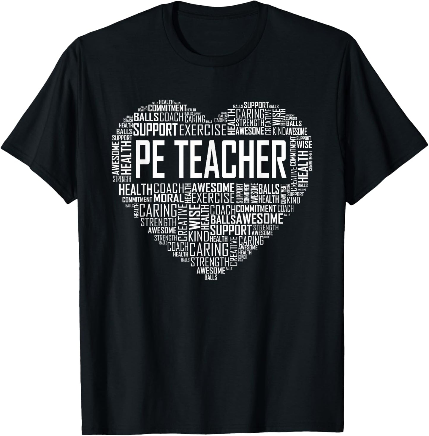 PE Physical Education Teacher P.E.Appreciation Gift Coach T-Shirt - T-Shirt | Black