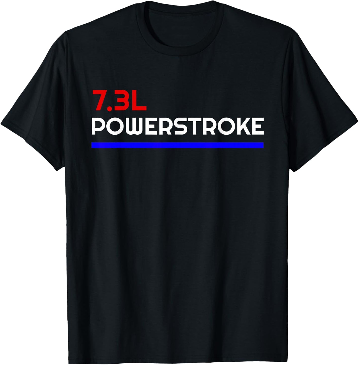 Diesel Burning Engine Truck Driver Mean Machine 7.3L Powerstroke Black Modern Casual Short Sleeve Small T-Shirt - T-Shirt | Black