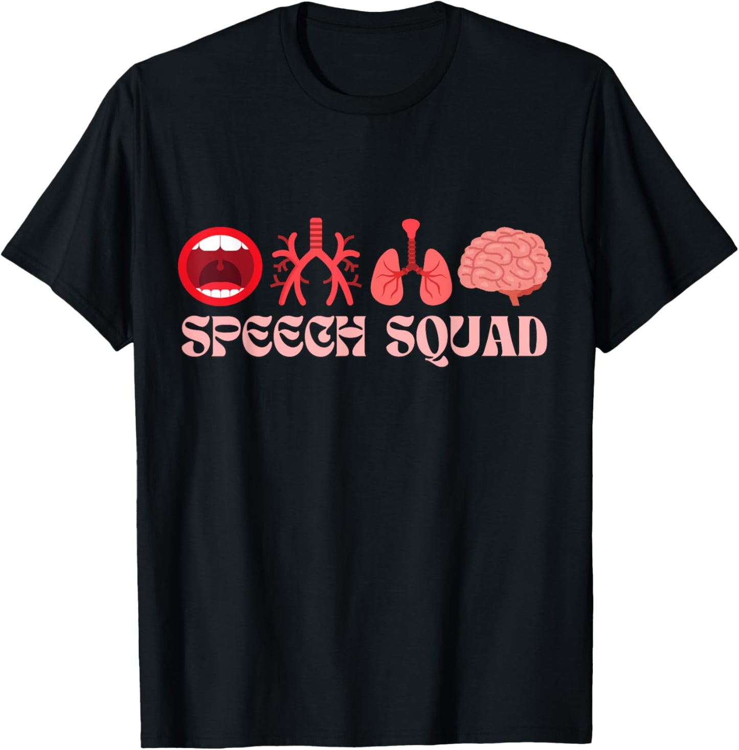 Speech Squad - SLP Speech Therapy T-Shirt - T-Shirt | Black