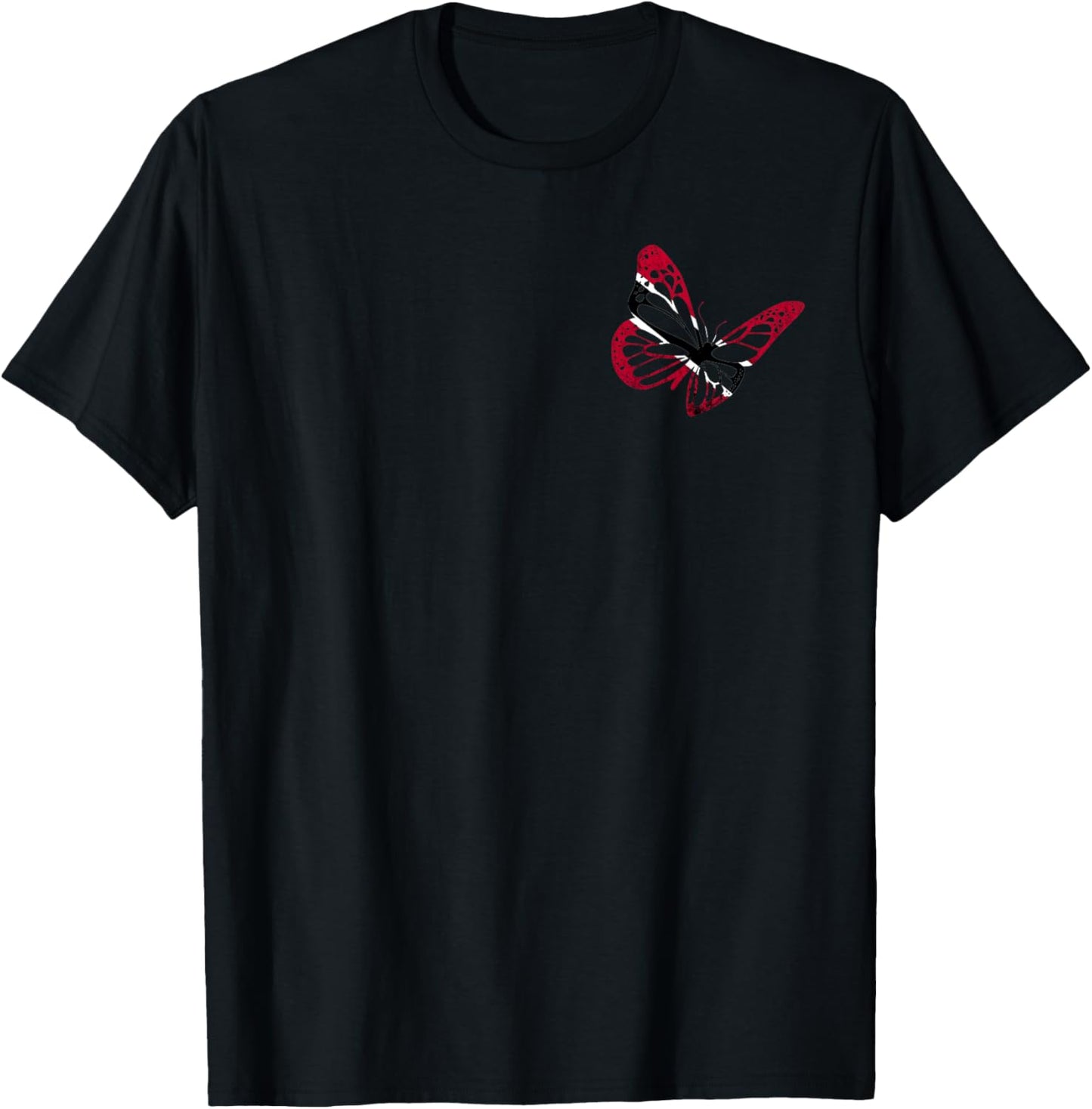 Trinidadian Butterfly Tobagonian Pride Trinidad And Tobago T-Shirt - T-Shirt | Black