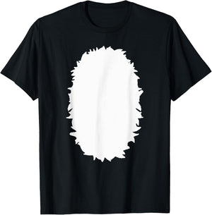 Animal Belly Chest Halloween Costume Bear, Deer, Skunk, Fox T-Shirt - T-Shirt | Black