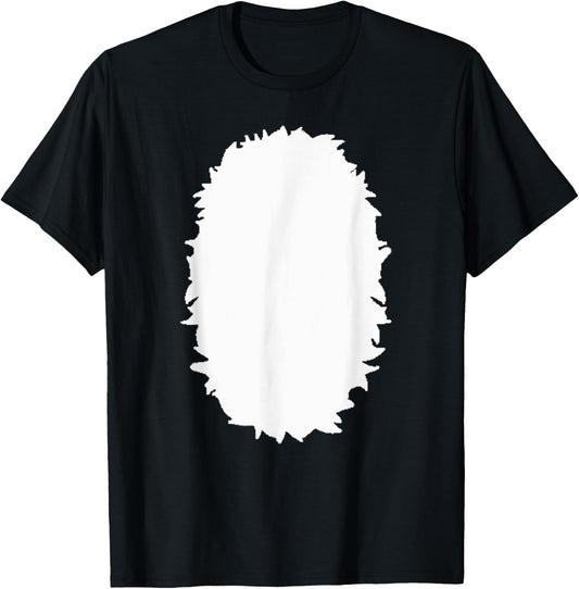 Animal Belly Chest Halloween Costume Bear, Deer, Skunk, Fox T-Shirt - T-Shirt | Black