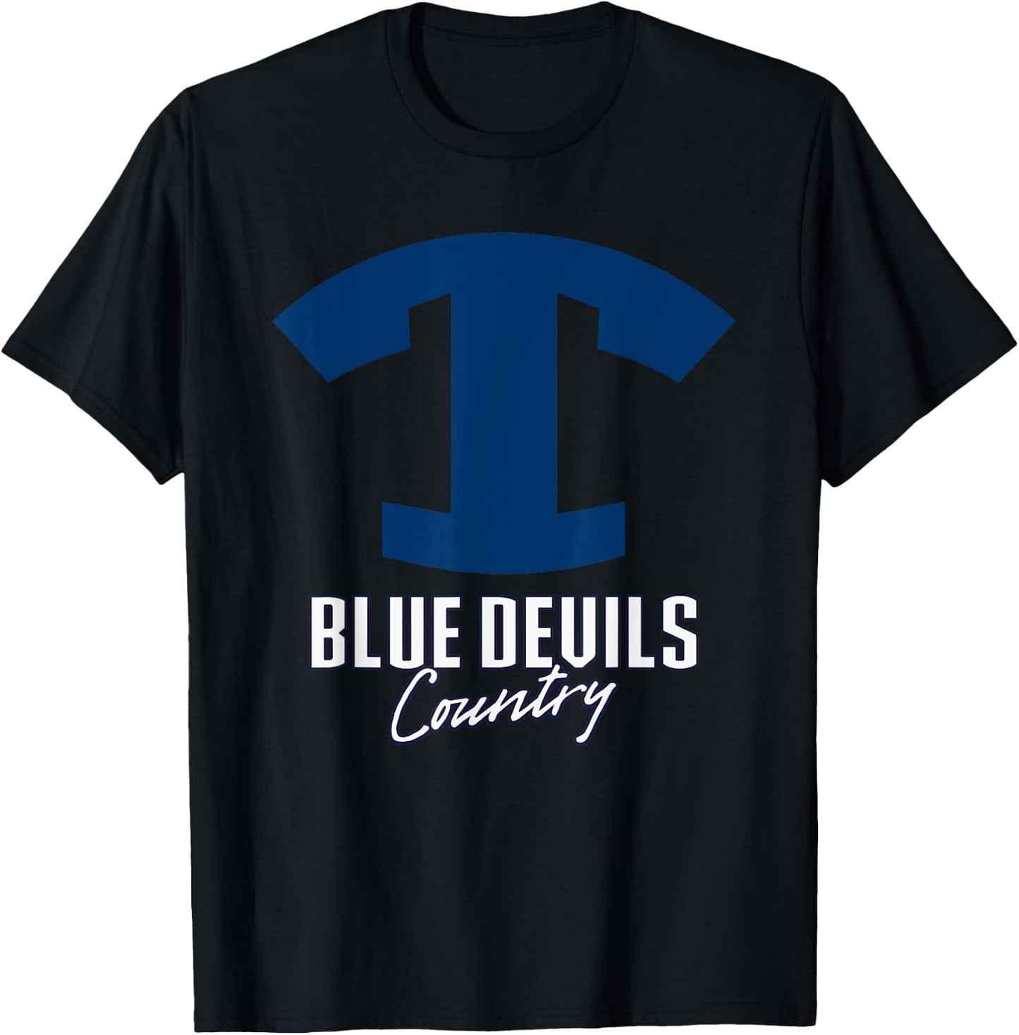 Tift County Blue Devils Logo Country HS T-Shirt - T-Shirt | Black