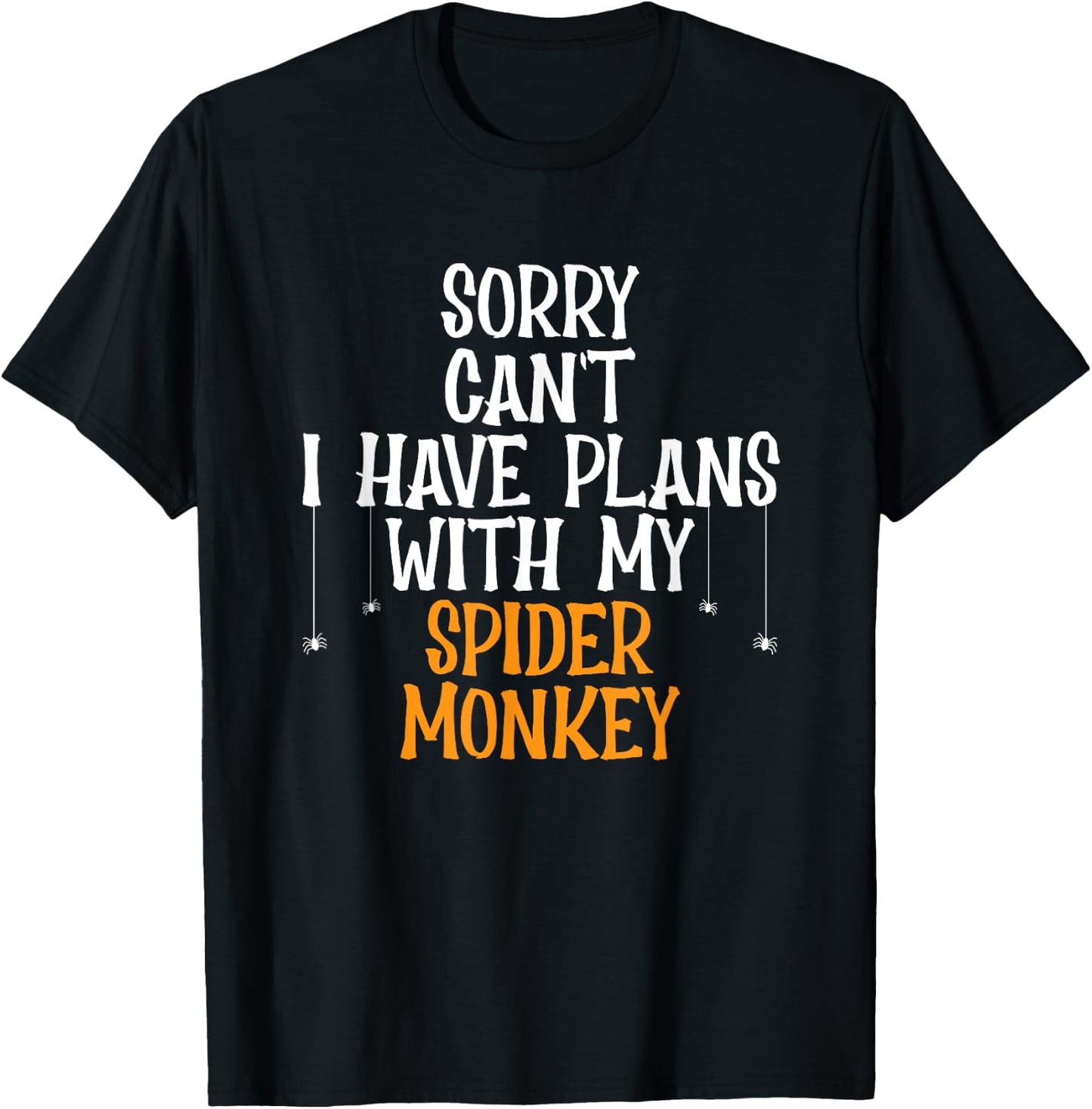 Spider Monkey Lover Jungle Animal I Love Spider Monkeys T-Shirt - T-Shirt | Black