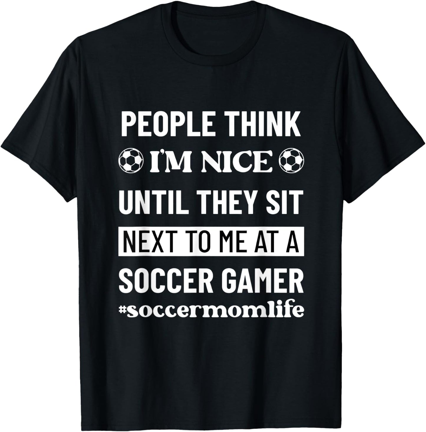 Soccer Mom Life Funny Snarky Humor Sarcasm T-Shirt - T-Shirt | Black