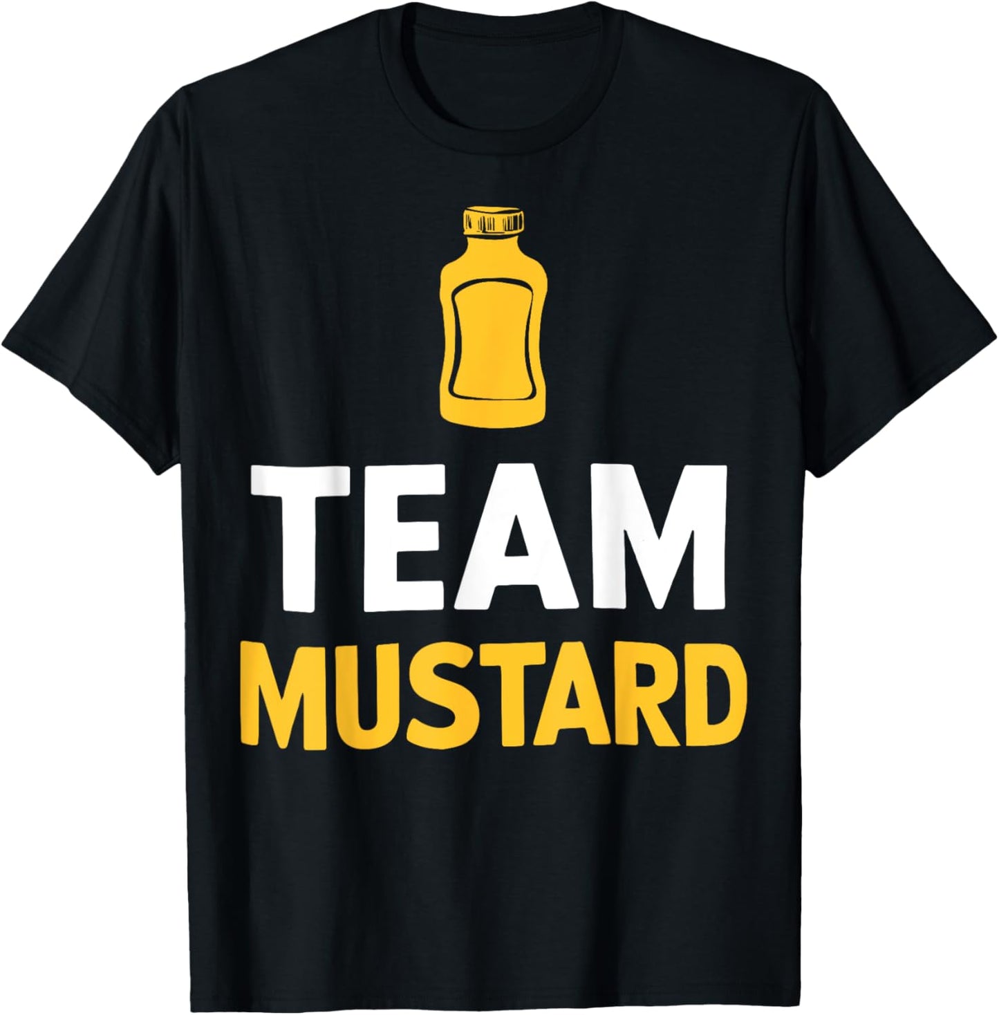 Mustard Yellow Mustard Team Mustard T-Shirt - T-Shirt | Black