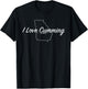Funny Hometowns I Love Cumming Ga - Black, Small, -Adults, Short Sleeve, Classic Fit, Cotton Blend T-Shirt - T-Shirt | Black