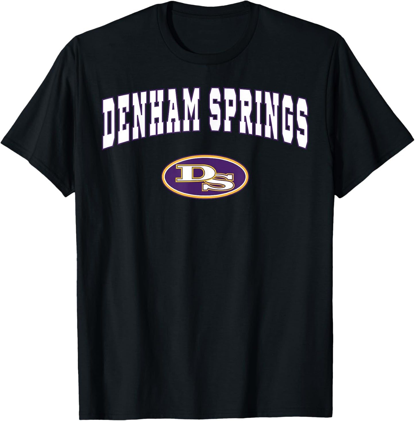 Denham Springs High School Yellowjackets C2 T-Shirt - T-Shirt | Black