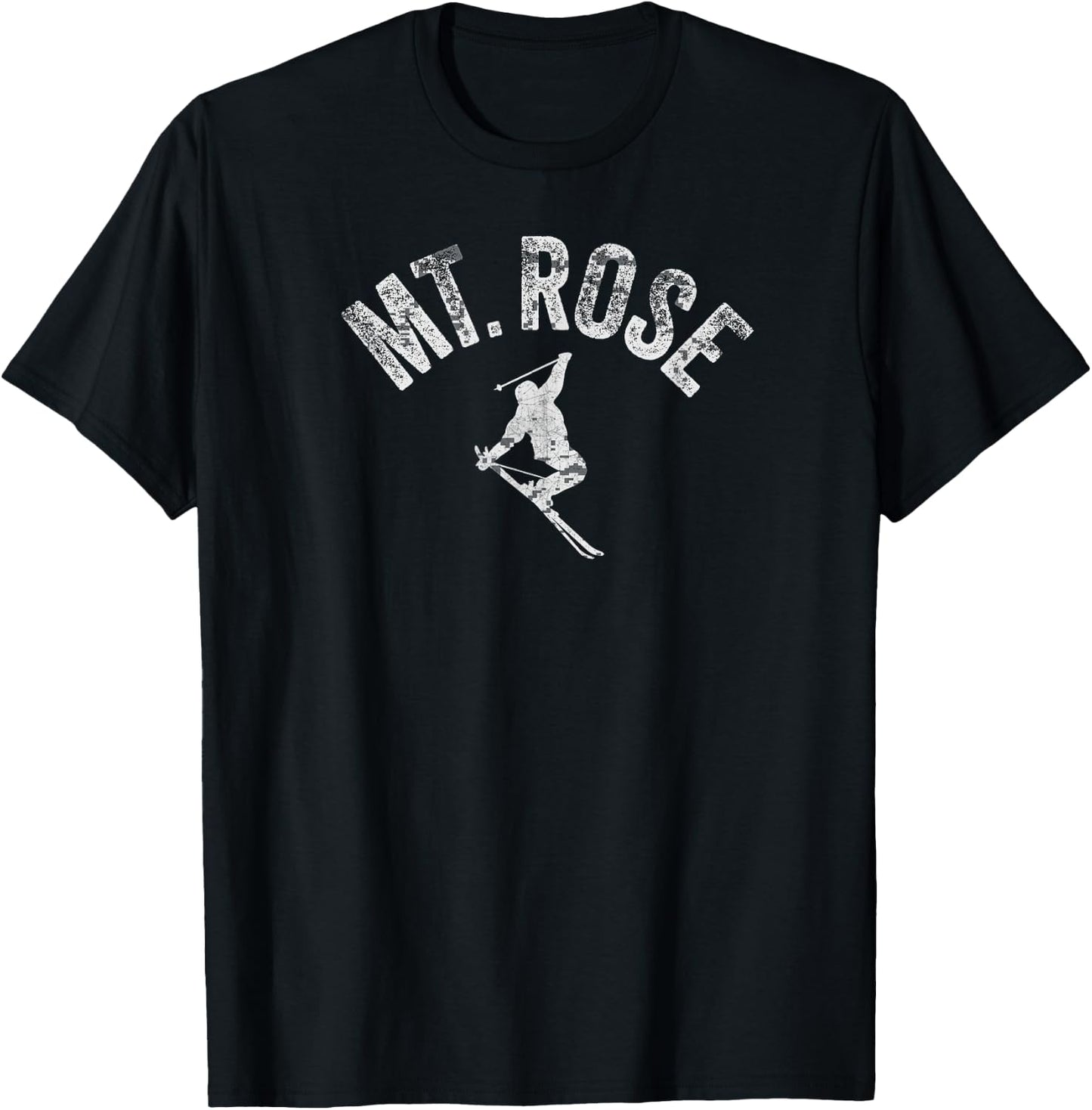 Mt Rose Ski Winter Tahoe Skiing Cool Skier Tahoe Freestyle T-Shirt - T-Shirt | Black