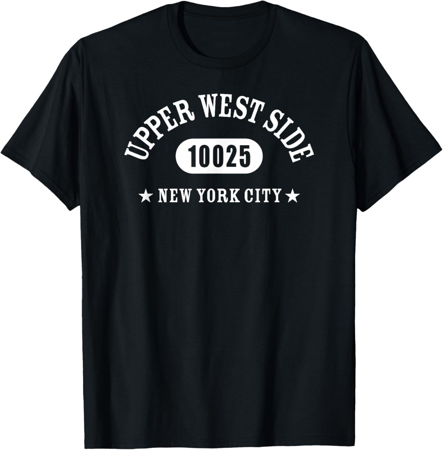 UPPER WEST SIDE 10025 NEW YORK CITY / NYC Athletic Design T-Shirt - T-Shirt | Black