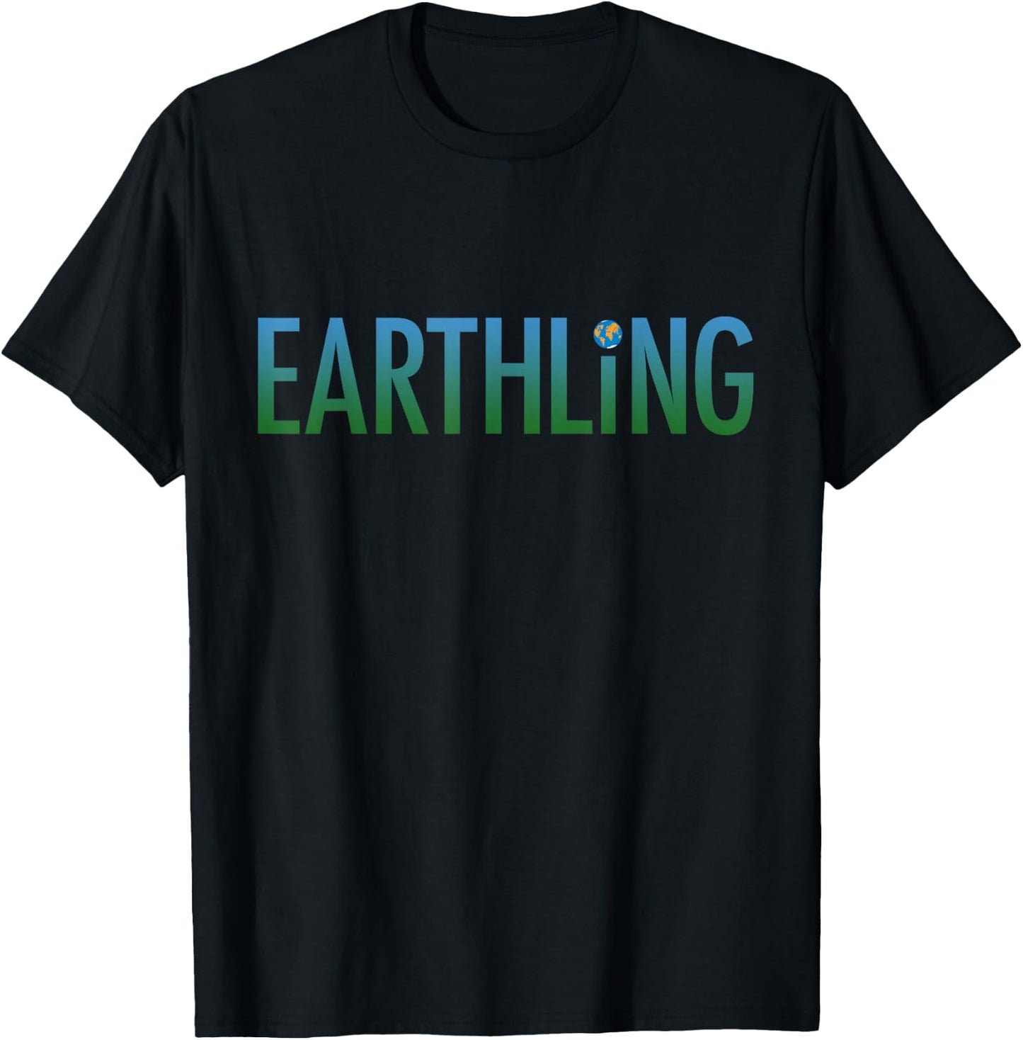 Earthling, funny ecology T-Shirt - T-Shirt | Black