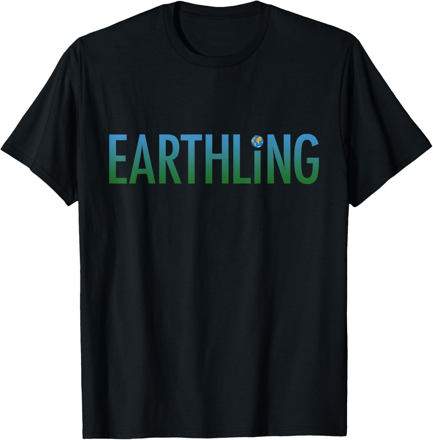 Earthling, funny ecology T-Shirt - T-Shirt | Black