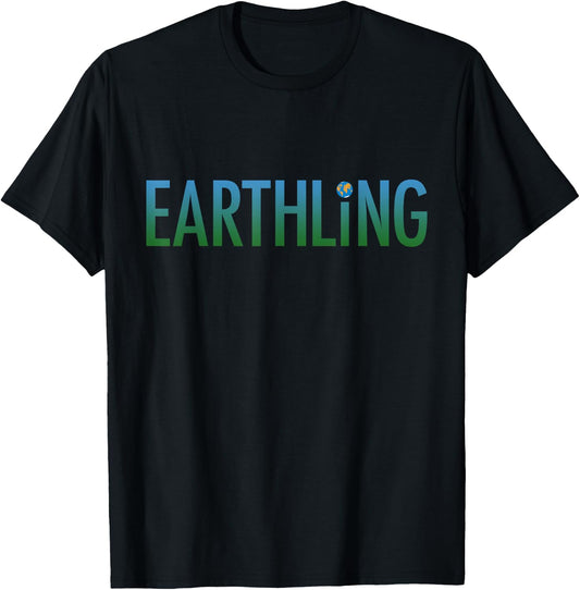 Earthling, funny ecology T-Shirt - T-Shirt | Black