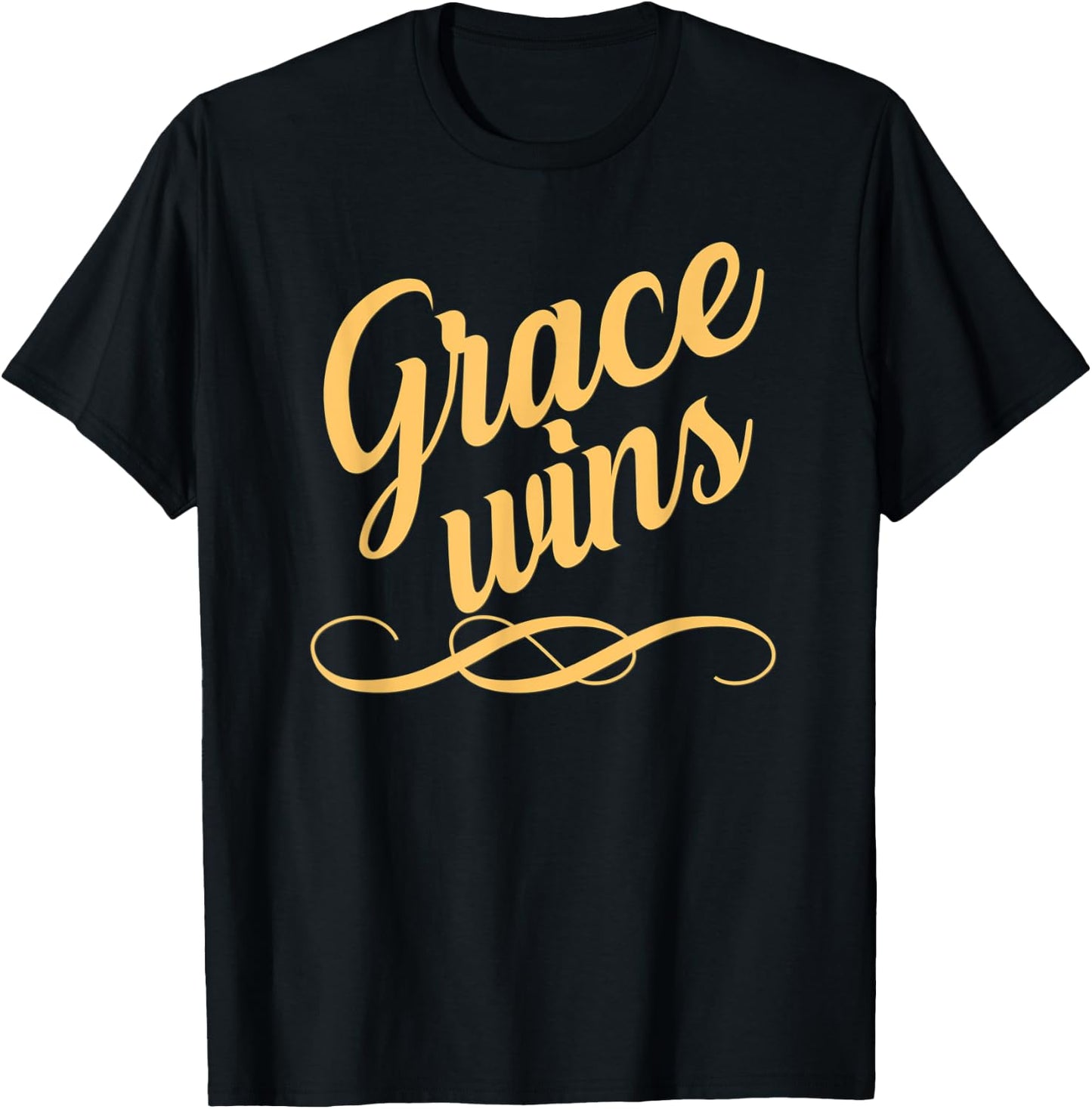 Grace Wins T-Shirt - T-Shirt | Black