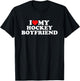 I Love My Hockey Boyfriend T-Shirt - T-Shirt | Black