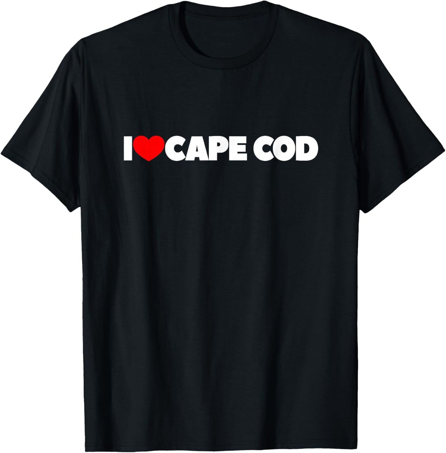 I Love (Heart) Cape Cod T-Shirt - T-Shirt | Black