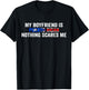 My Boyfriend Is Puerto Rican Nothing Scares Me Puerto Rico T-Shirt - T-Shirt | Black
