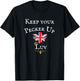 Keep Your Pecker Up Luv, Funny British Uk Flag, Royal Crown T-Shirt - T-Shirt | Black