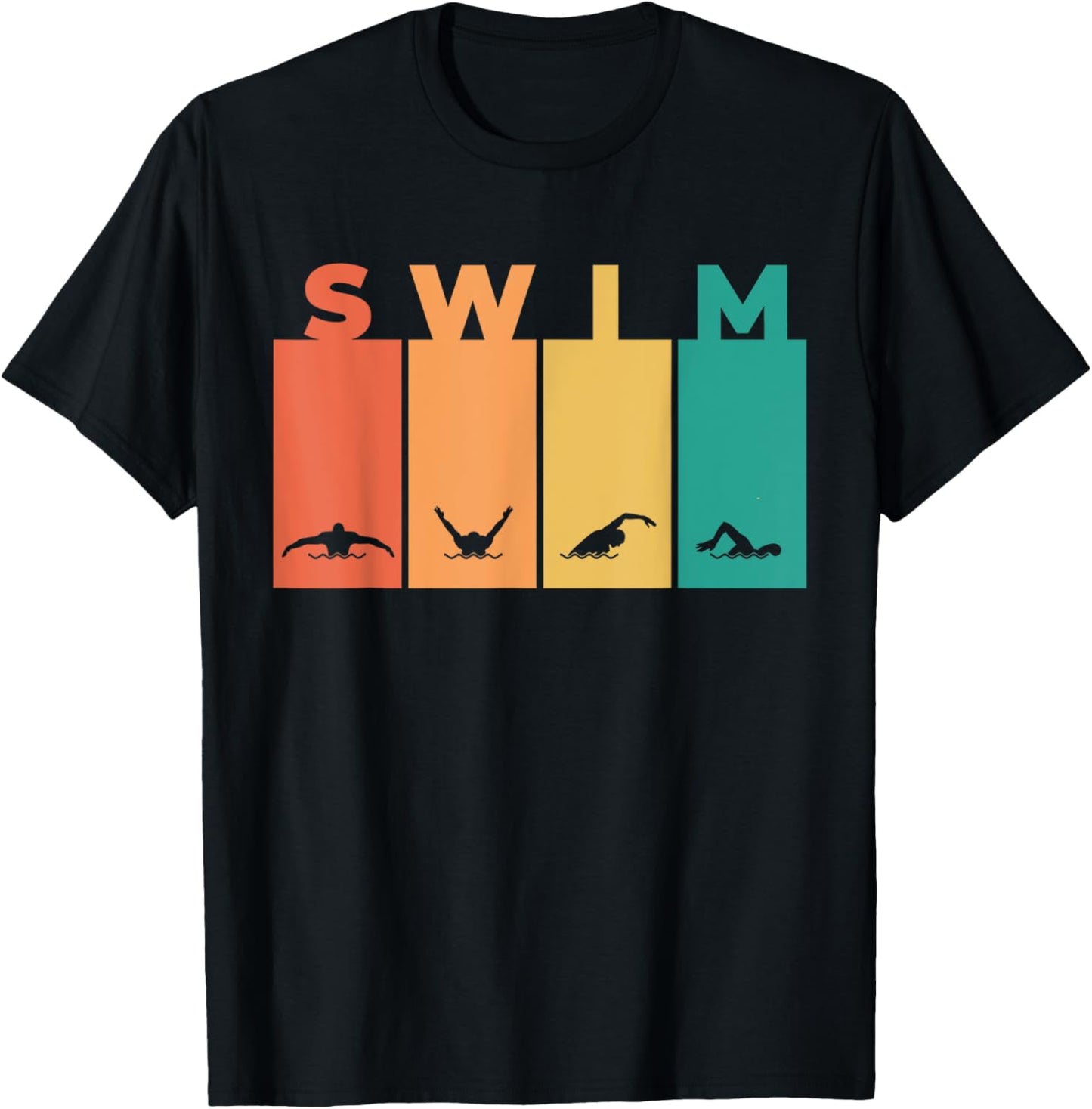 Cool Swimming Women Kids Swimmer Swim Instructor T-Shirt - T-Shirt | Black