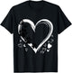 Heart Dog Lover Design - Walking the Dog T-Shirt - T-Shirt | Black
