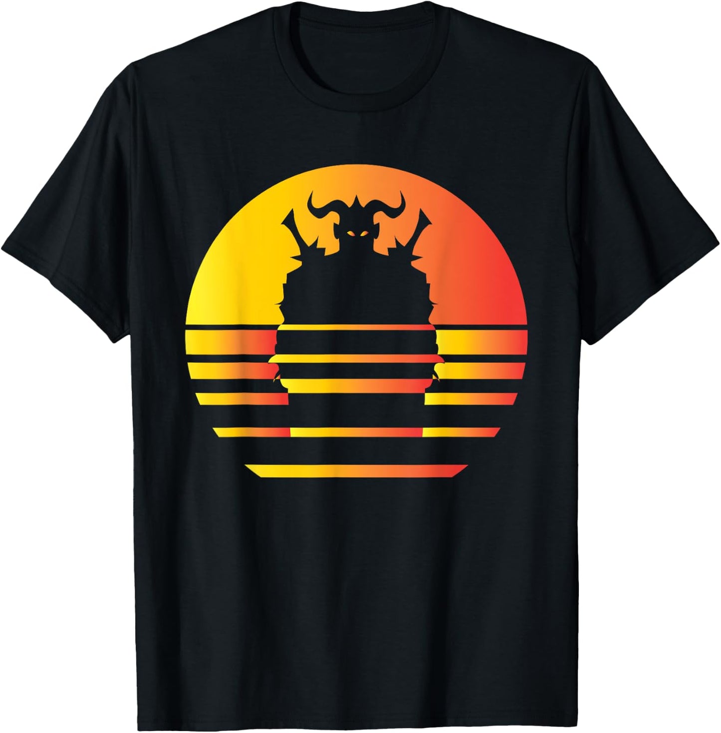Gloomhaven Character Synth Wave Design - Board Game T-Shirt - T-Shirt | Black