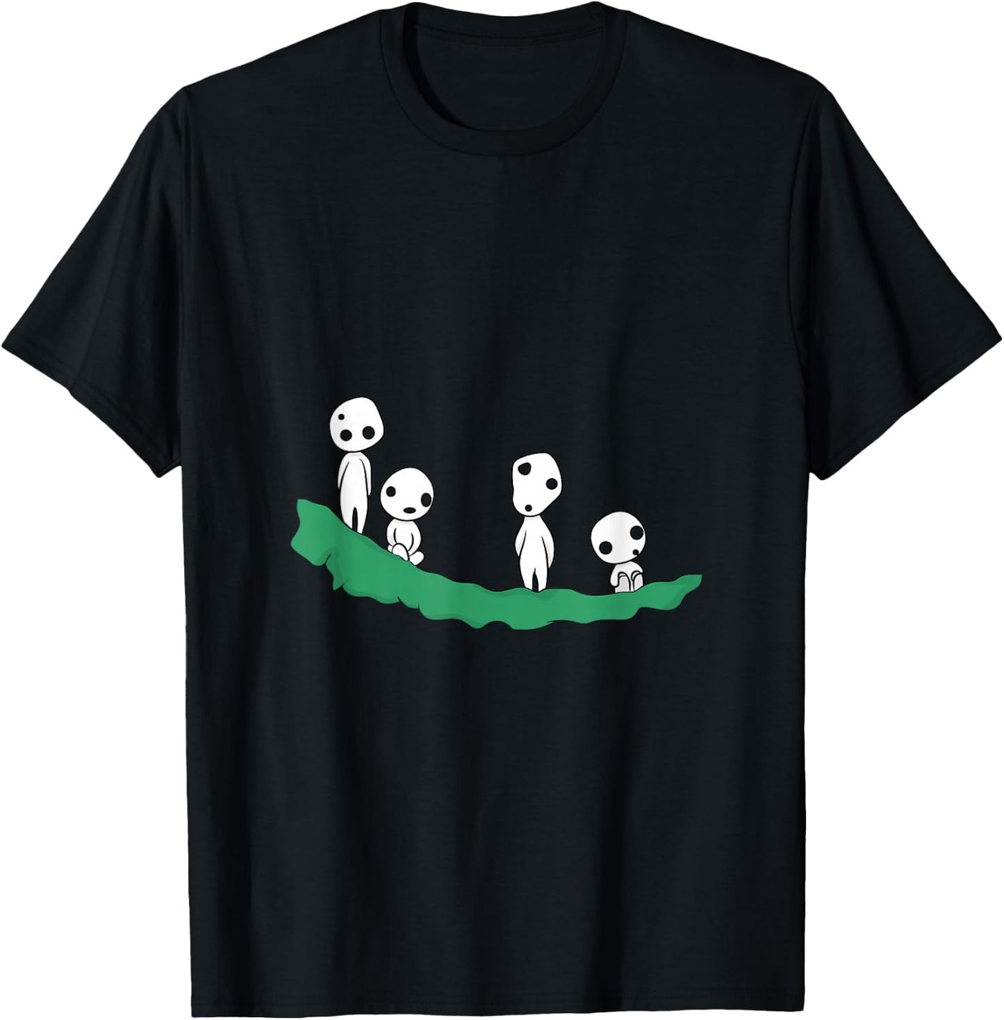 Kodama Japanese Ghosts Japan Fairy Tale T-Shirt - T-Shirt | Black
