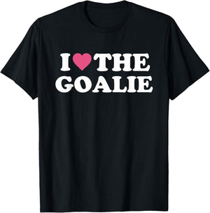 I Love The Goalie Cute Soccer Goalie Family Grandma Mom T-Shirt - T-Shirt | Black