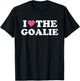 I Love The Goalie Cute Soccer Goalie Family Grandma Mom T-Shirt - T-Shirt | Black
