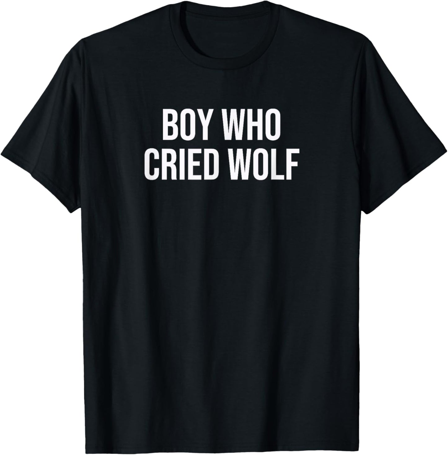 Boy Who Cried Wolf T-Shirt - T-Shirt | Black