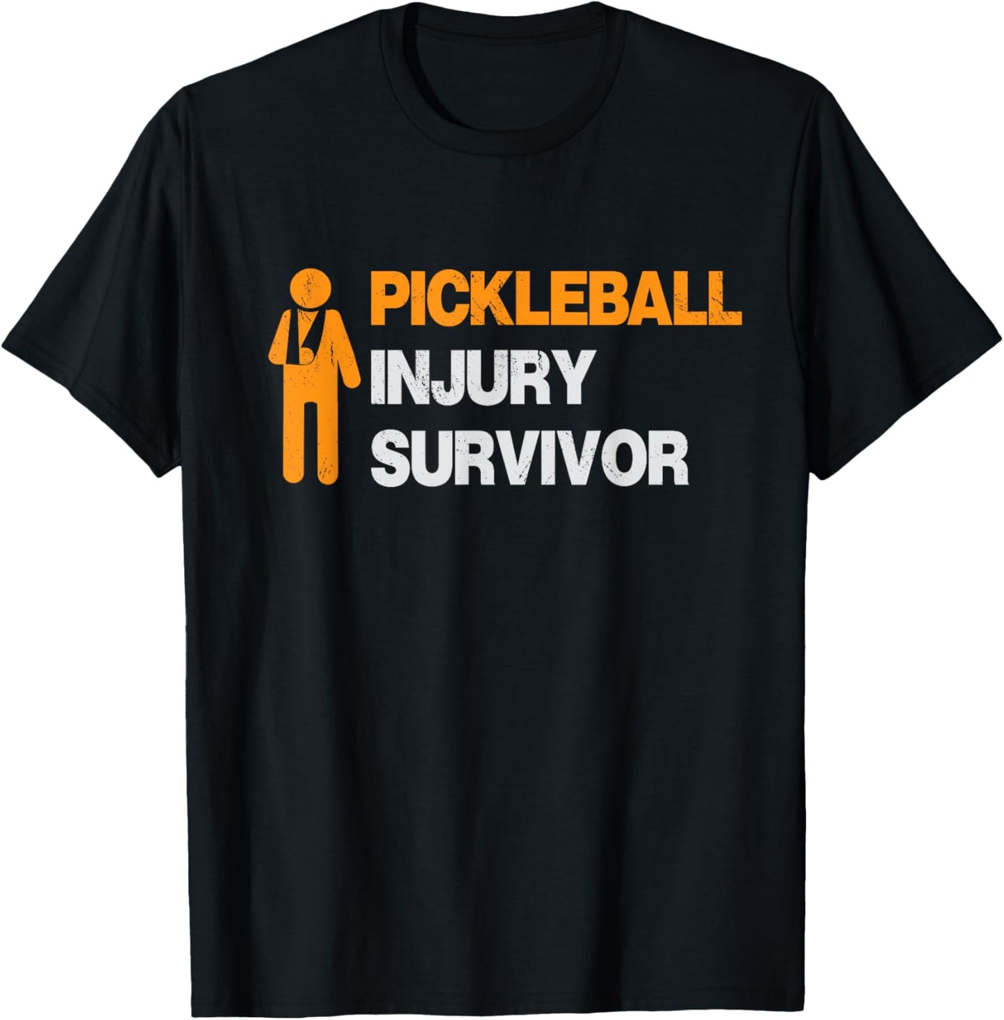 Pickleball Injury Survivor T-Shirt - T-Shirt | Black